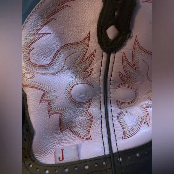 Justin Gypsy Boots Womens 8B Pink Brown Leather Cowgirl Western Rodeo - Picture 7 of 8